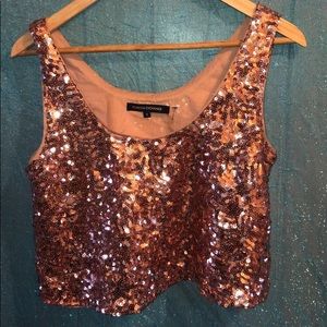 Sequins cropped top